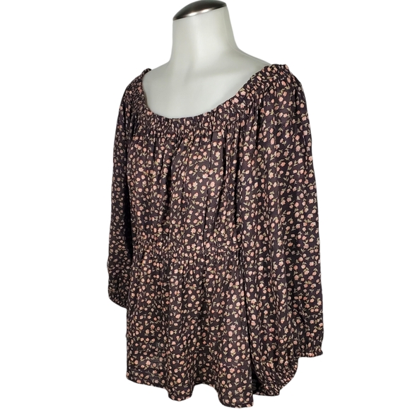 AMERICAN EAGLE NWT Babydoll Floral Ruffle Top sz L - Picture 2 of 14